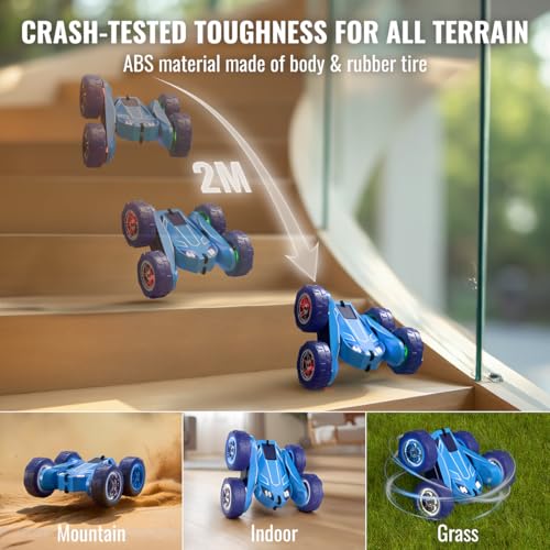 Fast Direct Charging Remote Control Car with LED (Blue)