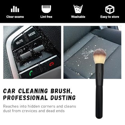 2 PCS Car Detailing Brush (Long-Beige / 2 PCS)