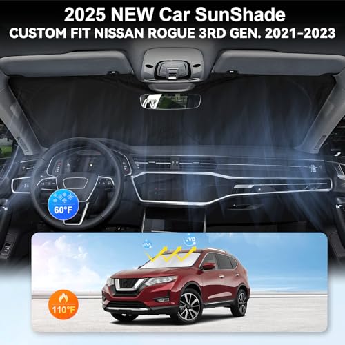 Windshield Sunshade for Nissan Rogue 3rd Gen 2021 (for Rogue 3rd Gen 2021-2025)