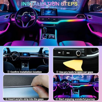 Acrylic Interior Car LED Strip Lights