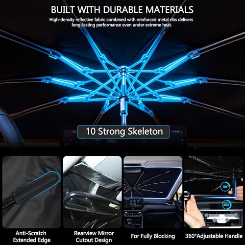 Car Windshield Sun Shade Umbrella for Toyota 86 2017 (For Toyota 86 2017-2020/GR86 2022-2026)