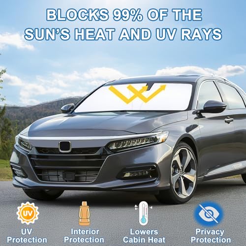 Premium Car Windshield Sun Shade for 2018 (for Honda Accord 2018-2022)