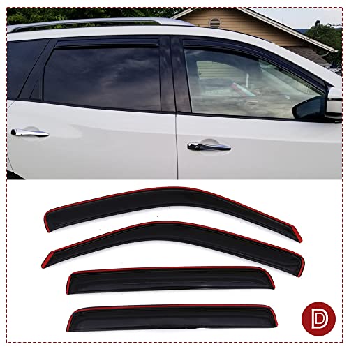 Window Visors Rain Guards for 2013 (2013-2019 Pathfinder(In-Channel))