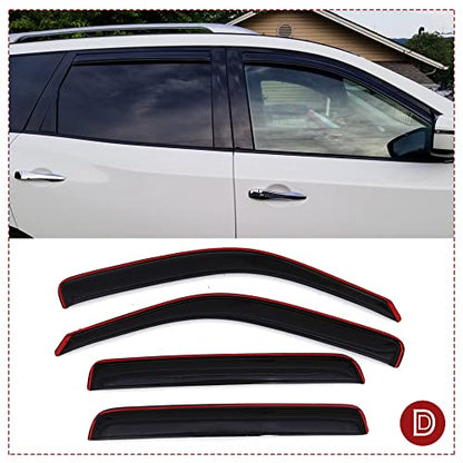 Window Visors Rain Guards for 2013 (2013-2019 Pathfinder(In-Channel))