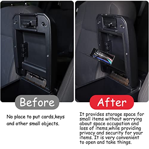 Car Center Console Organizer Armrest Hidden Storage Box Compatible with Toyota Tacoma 2016