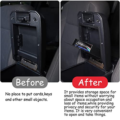 Car Center Console Organizer Armrest Hidden Storage Box Compatible with Toyota Tacoma 2016