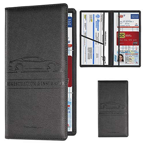 Car Registration & Insurance Card Holder (Black)