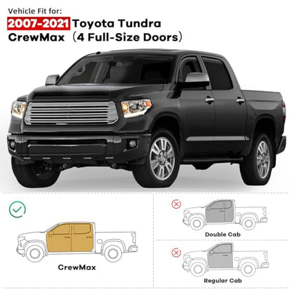 in Channel Window Rain Guards for Toyota Tundra Crew Max 2007 (For 2007-2021 Tundra Crew Max)