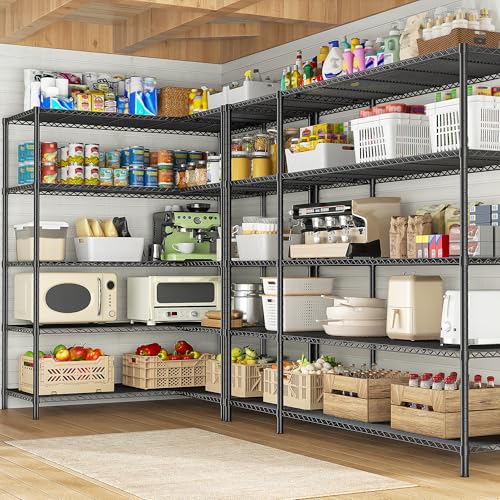 70.8H Wire Shelving Rack (13.78"D x 52.36"W x 70.8"H)