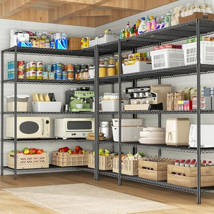 70.8H Wire Shelving Rack (13.78"D x 52.36"W x 70.8"H)