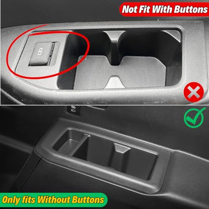 2 Pack Rear Cup Holder Inserts for Toyota Land Cruiser 1958 250 LC250 Prado Accessories 2025 (3rd Row Cup Holders Insert)