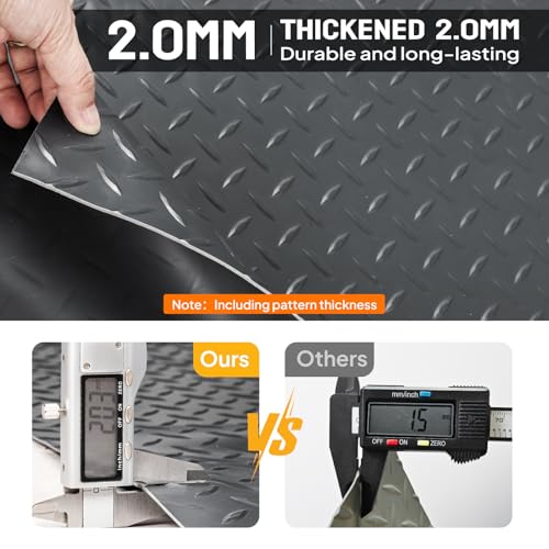 4x8 FT Garage Floor Mat (4'x8' / Black)