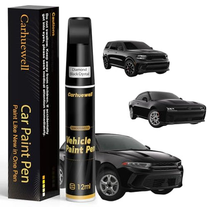 Touch Up Paint for Dodge Diamond Black Crystal (For Dodge / Diamond Black Crystal(PXJ/KXJ) for Durango/Challenger/ProMaster City/Ram Series)
