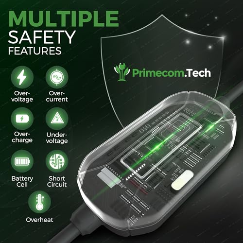 PRIMECOM Level 2 EV Charger 220 (6-20P / 50 Feet)