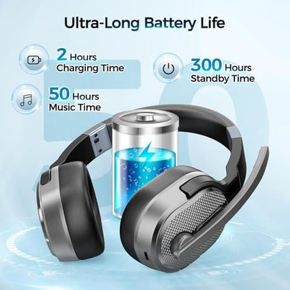 Trucker Bluetooth Headset (Silver Gray)