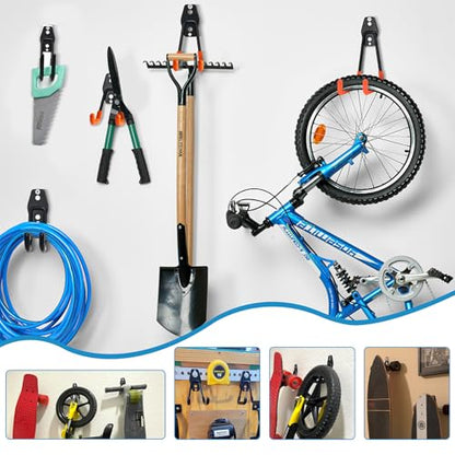 2 Pack Garage Storage Utility Hooks (Type O-Orange)
