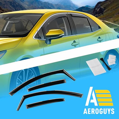 Extra Durable Window Deflectors in (For Toyota Corolla 20-26)