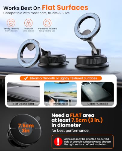 Magnetic Car Phone Holder (Blue)