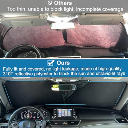 Premium Car Windshield Sun Shade for 2018 (for Honda Accord 2018-2022)