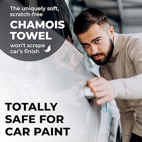 XL Shammy Towel for Car (Purple and Blue / 2 Pack (25” x 34”))