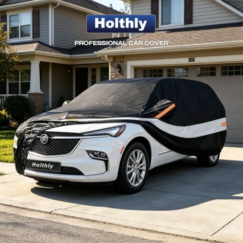 10 Layers SUV Car Cover Custom Fit for Buick Enclave (Black Gray / Custom Fit for Buick Enclave)