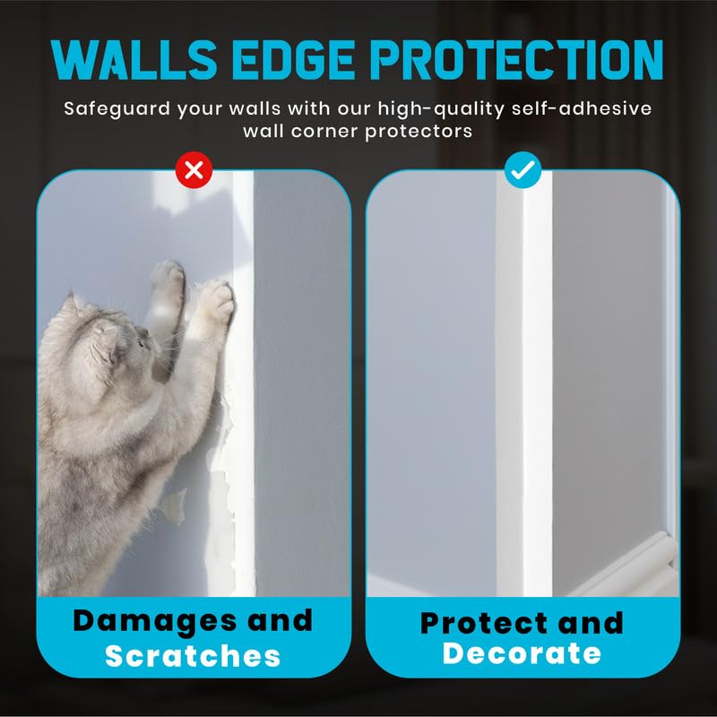 Proflex Wall Corner Protector (2 x 36 In - (6PCS) / White)