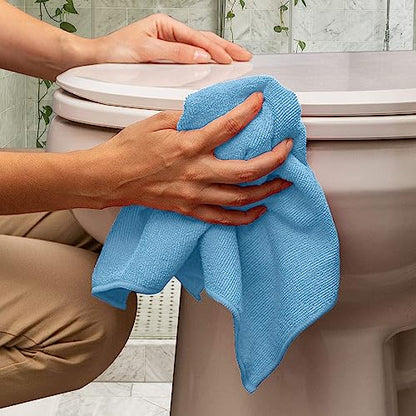Microfiber Cleaning Cloths (Pack of 36 - 16x16 Inches / Multi 2)
