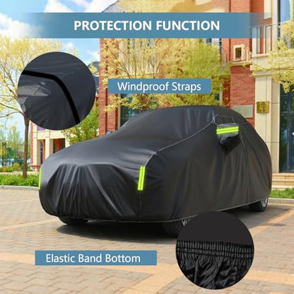 Heavy Duty Waterproof Cover Fit for Jeep Wrangler 4 Door JK JL 2006 (Wrangler Cover 4 Door)