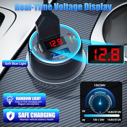 Car Charger USB C (Black)