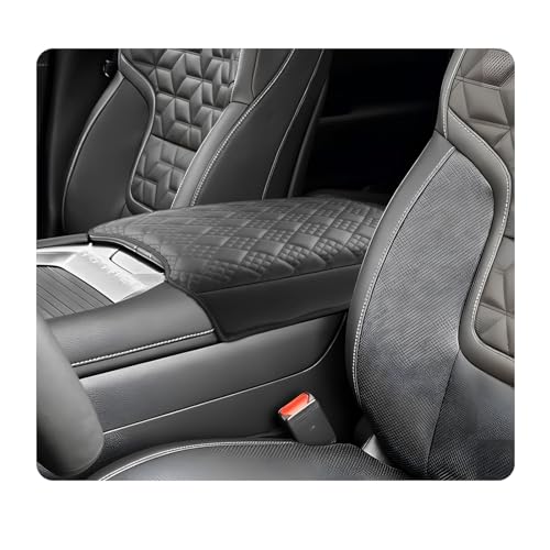 Center Console Cover Compatible with 2025 2026 Nissan Armada Accessories 2025 2026 Armada SV (2025 2026 Armada Thick Black)