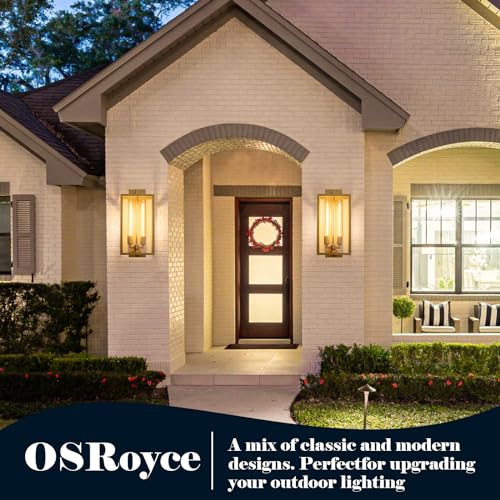 Large Outdoor Wall Sconce (21"-Gold-1pack)