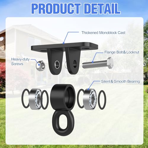 Heavy Duty Swing Hangers with Bearing (Black / 8 Packs)
