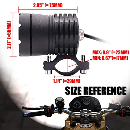 Motorcycle Driving Lights 12 (Black 2)