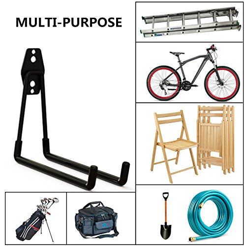 Wall Mount Heavy Duty Double Utility Tools Hooks with Anti (Double U Hook)
