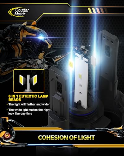 9012 Bulbs HIR2 Fog Lights 6500K White Non (9012)
