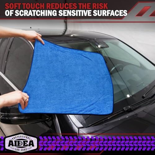 Microfiber Towels for Cars (Blue / 24inx31in)