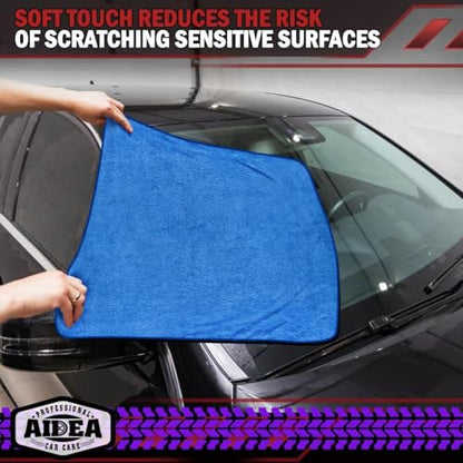 Microfiber Towels for Cars (Blue / 24inx31in)
