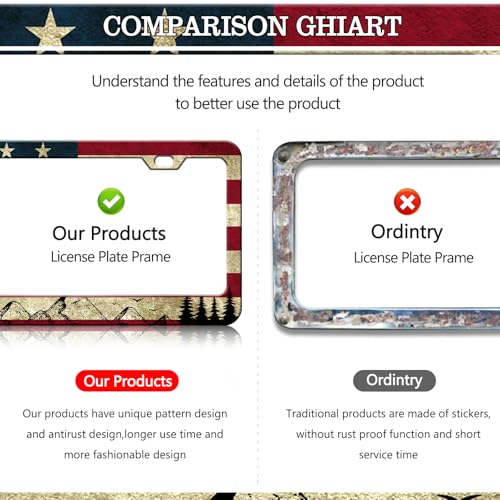 American Flag License Plate Frames (American Flag)