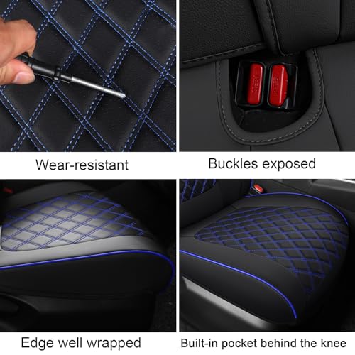 Car Seat Covers Full Set Fits for 2019 (Blue / 2019-2025 rav4(Not for Hybrid,Adventure&TRD-OFF))