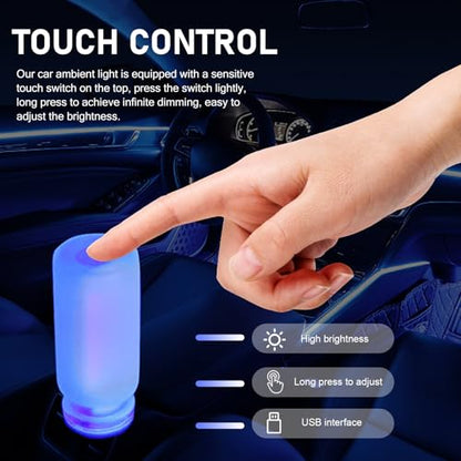 Car USB Atmosphere Lamp (1 PC / Blue)