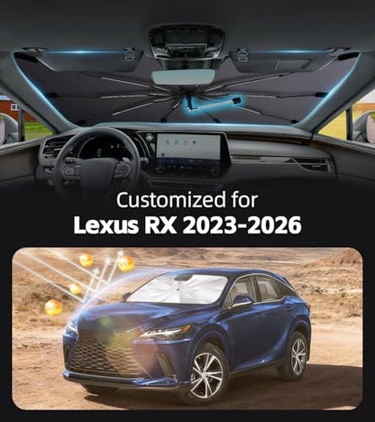 Windshield Sun Shade for Lexus RX 2023 (Fit for L*exus RX 2023-2026)