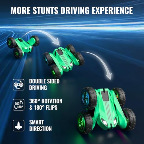 Fast Direct Charging Remote Control Car with LED (Green)