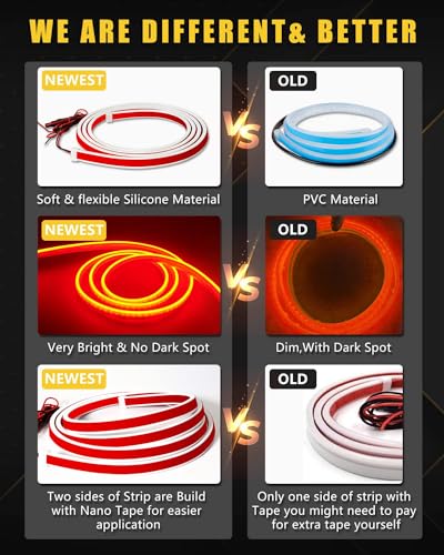 LED Hood Light Strip (Dynamic Red / 70 inches)