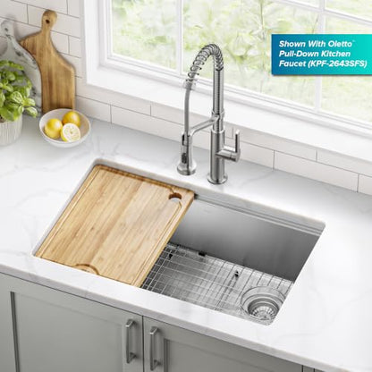 Fairlane 30 in Undermount Workstation Single Bowl 18 (30 Inch / Single Bowl Workstation — Undermount)