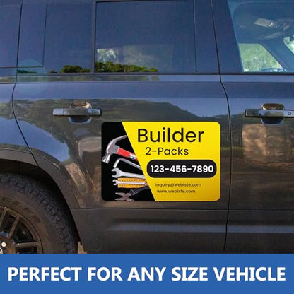 Custom Car Magnet Signs for Builder and Contractor (18"x24" Builder)