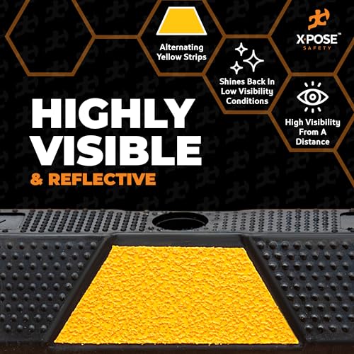 48" Heavy Duty Rubber Parking Stopper (1) Yellow Parking Stoppers / 2) 48 Inch)