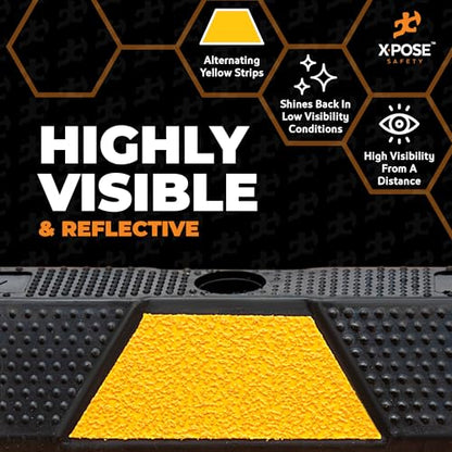 48" Heavy Duty Rubber Parking Stopper (1) Yellow Parking Stoppers / 2) 48 Inch)