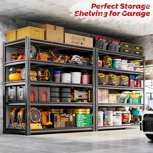 48"W Garage Shelving Heavy Duty (48"W x 72" H x 24" D)