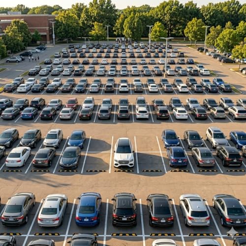 Parking Stopper for Garage Heavy Duty Rubber Parking Curb Stops 72” Garage Parking Stops Premium Quality Garage Wheel Stop Professional Grade w (1-Pack)