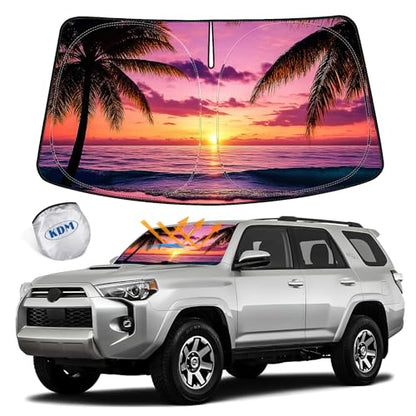 Sunset Beach Style Windshield Sun Shade for 2010 (for 2010-2023 Toyota 4Runner-Sunset Beach)